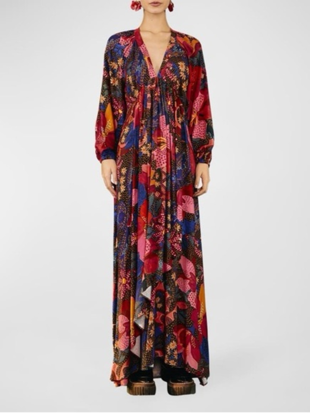 FARM Rio Snake Garden Maxi Dress in Multicolor - Picture 2 of 3